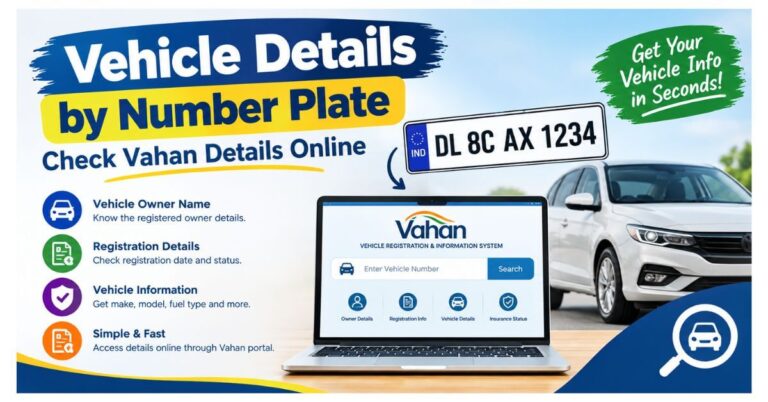 Vehicle Details by Number Plate - Check Vahan Details Online